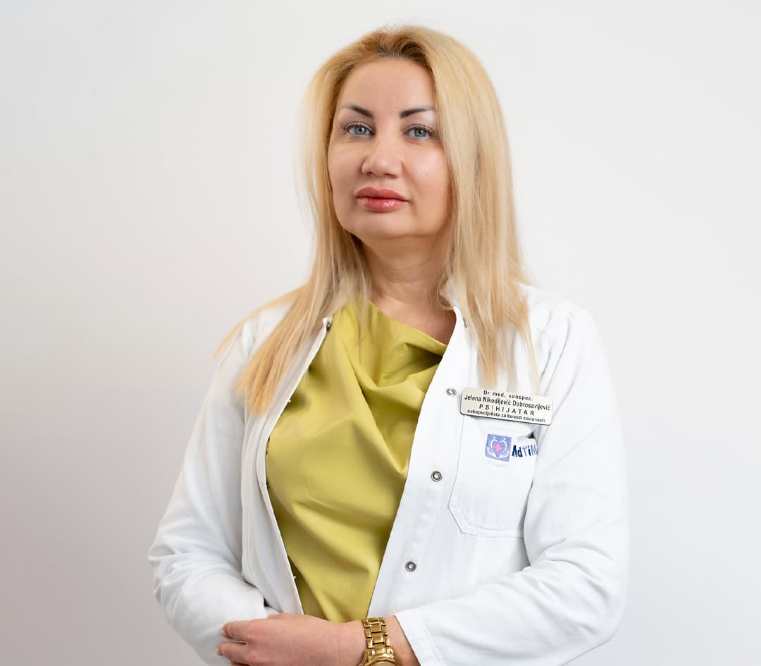 Dr. Jelena Nikodijević - Dobrosavljević – pszichiáter és addiktológiai specialista a MedTiM klinikán